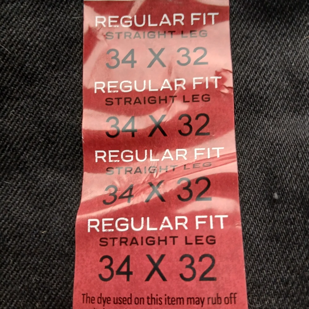 Rustler Men's Size 34×32 Dark Denim Regular Fit Jeans - Picture 5 of 7